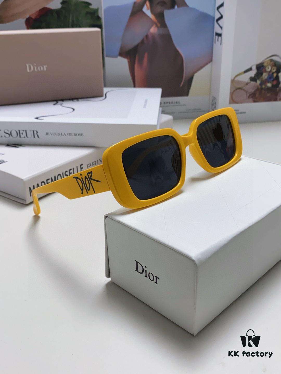 6931ff723a89a121ed54f5d3 Dior 2024 New Square Sunglasses for Women, Stylish Letter Design UV Protection Trendy Oversized Cool Sunglasses, Oval Square Frame Women's Eyewear
