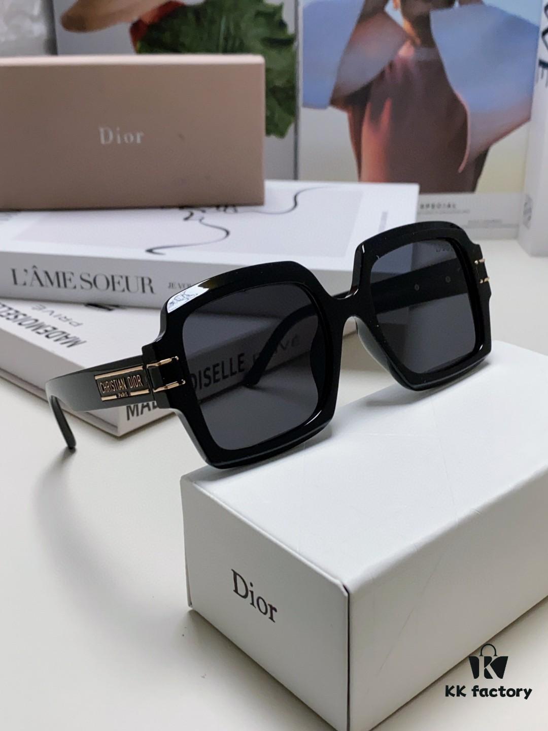 6931ff733a89a121ed54f5e9 DIOR Street-Style Retro Unisex Square Sunglasses with Signature Design - Vintage, Elegant and Avant-Garde