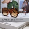 DIOR Street-Style Retro Unisex Square Sunglasses with Signature Elegant and Avant-Garde Design