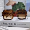 DIOR Street-Style Retro Unisex Square Sunglasses with Signature Elegant and Avant-Garde Design