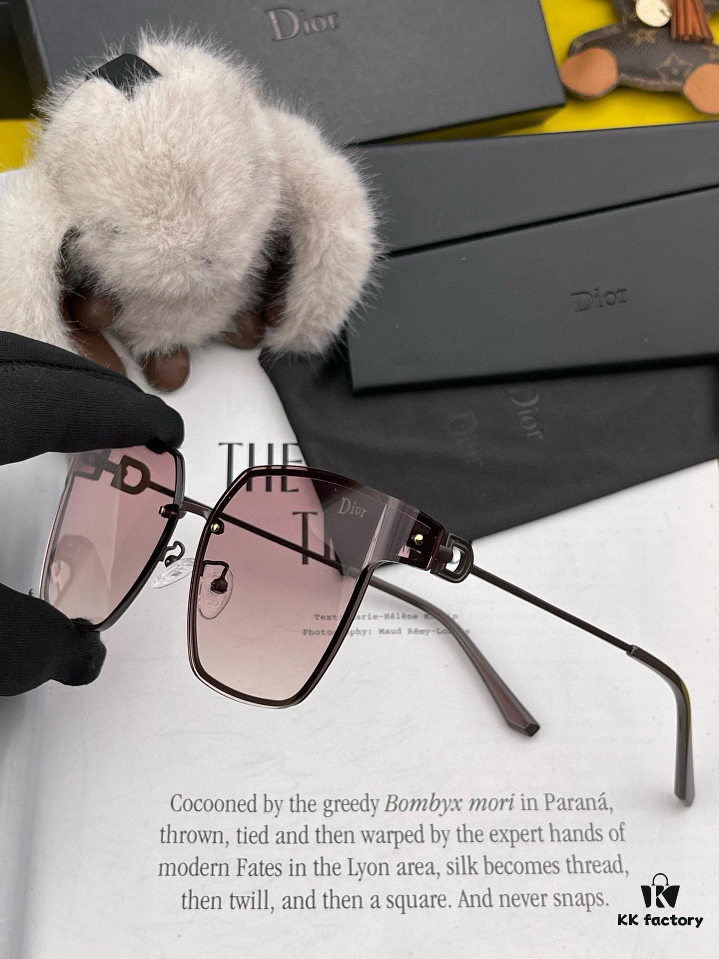 6931ff823a89a121ed54f6a0 DIOR Volcano Umbrella Fashion Rimless Sunglasses Lenses Top Luxury High Quality Women's Driving Sunglasses Model: CD05811