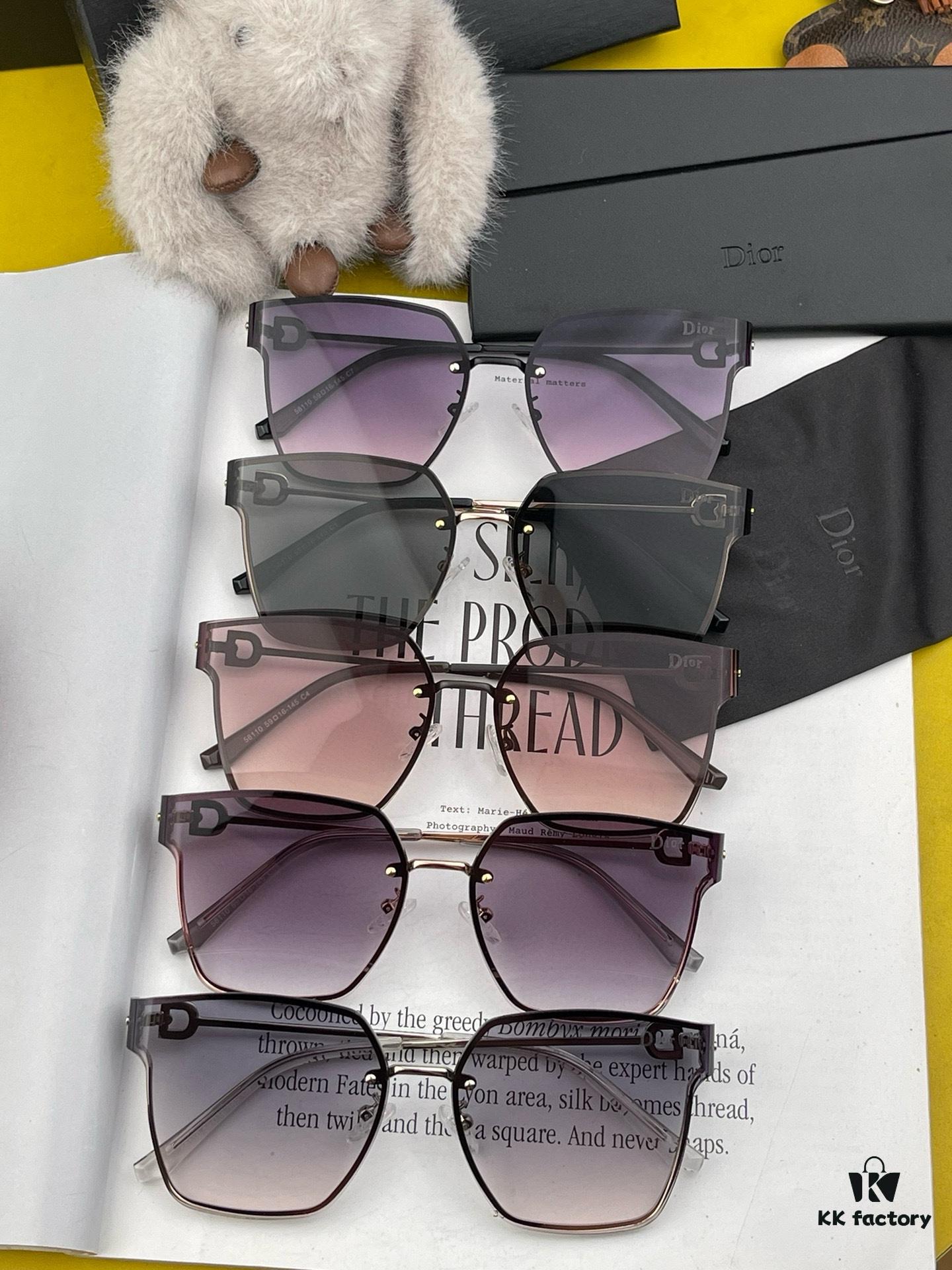 6931ff823a89a121ed54f6a5 DIOR Volcano Umbrella Fashion Rimless Sunglasses Lenses Top Luxury High Quality Women's Driving Sunglasses Model: CD05811