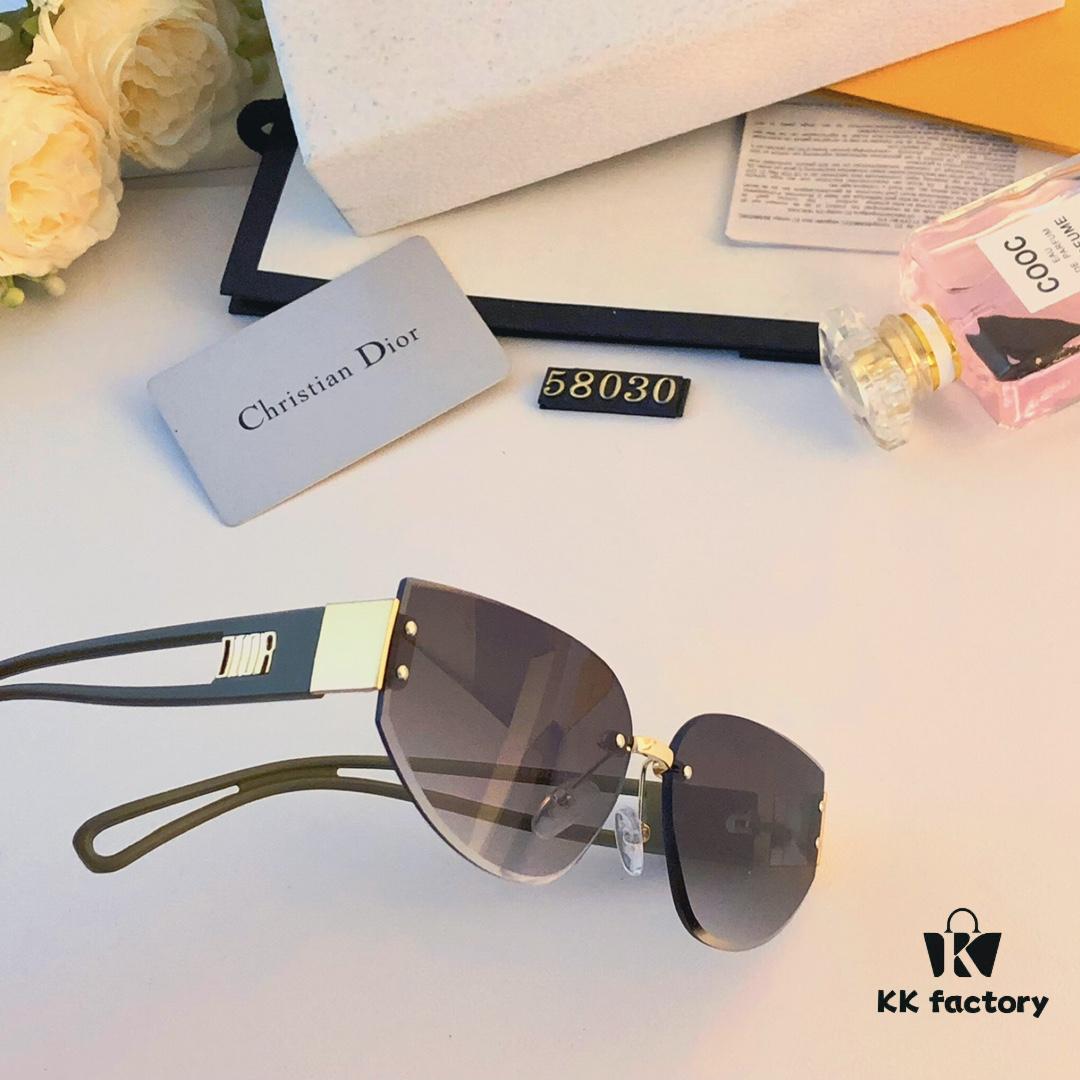 6931ff883a89a121ed54f6ed Dior 2024 New Cat-Eye Frame Luxurious Lightweight Women's Sunglasses, Fashionable Streetwear Trendy Influencer Shades from Xiaohongshu