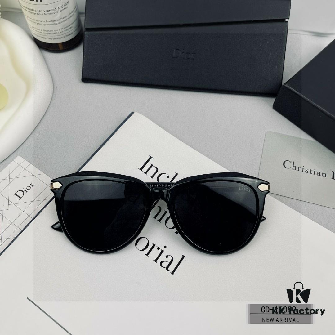 6931ff8c3a89a121ed54f72a DIOR France Sunglasses Model 15059 with Polarized HD Resin Lenses, Lightweight PC Frame, Size 58-17-142