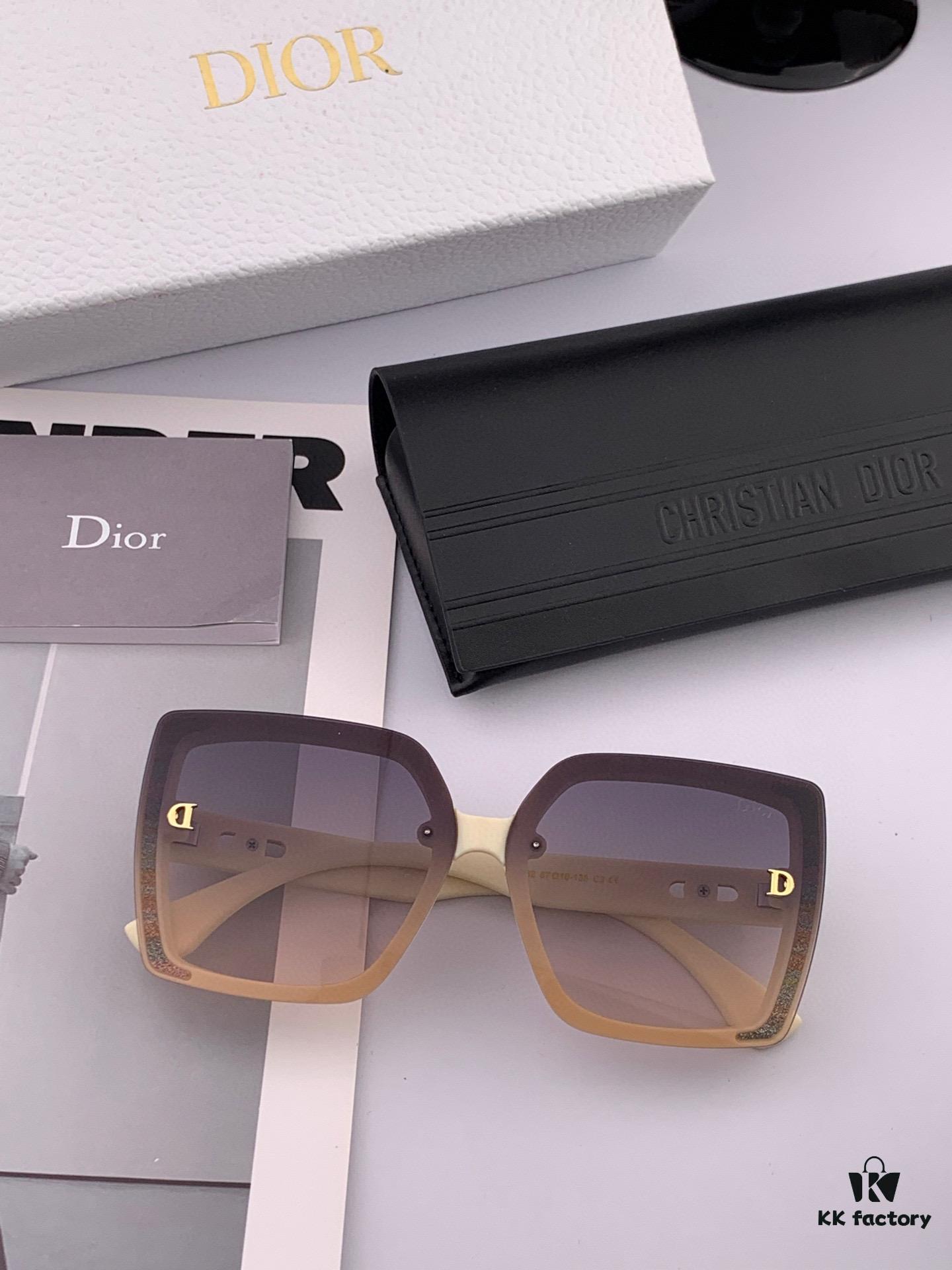 6931ff9d3a89a121ed54f7f8 DIOR - 2025 Spring New Arrival Trendy Fashion Square Frame Sunglasses High Quality Comfortable Wear Influencer Style Shades Model: D2302