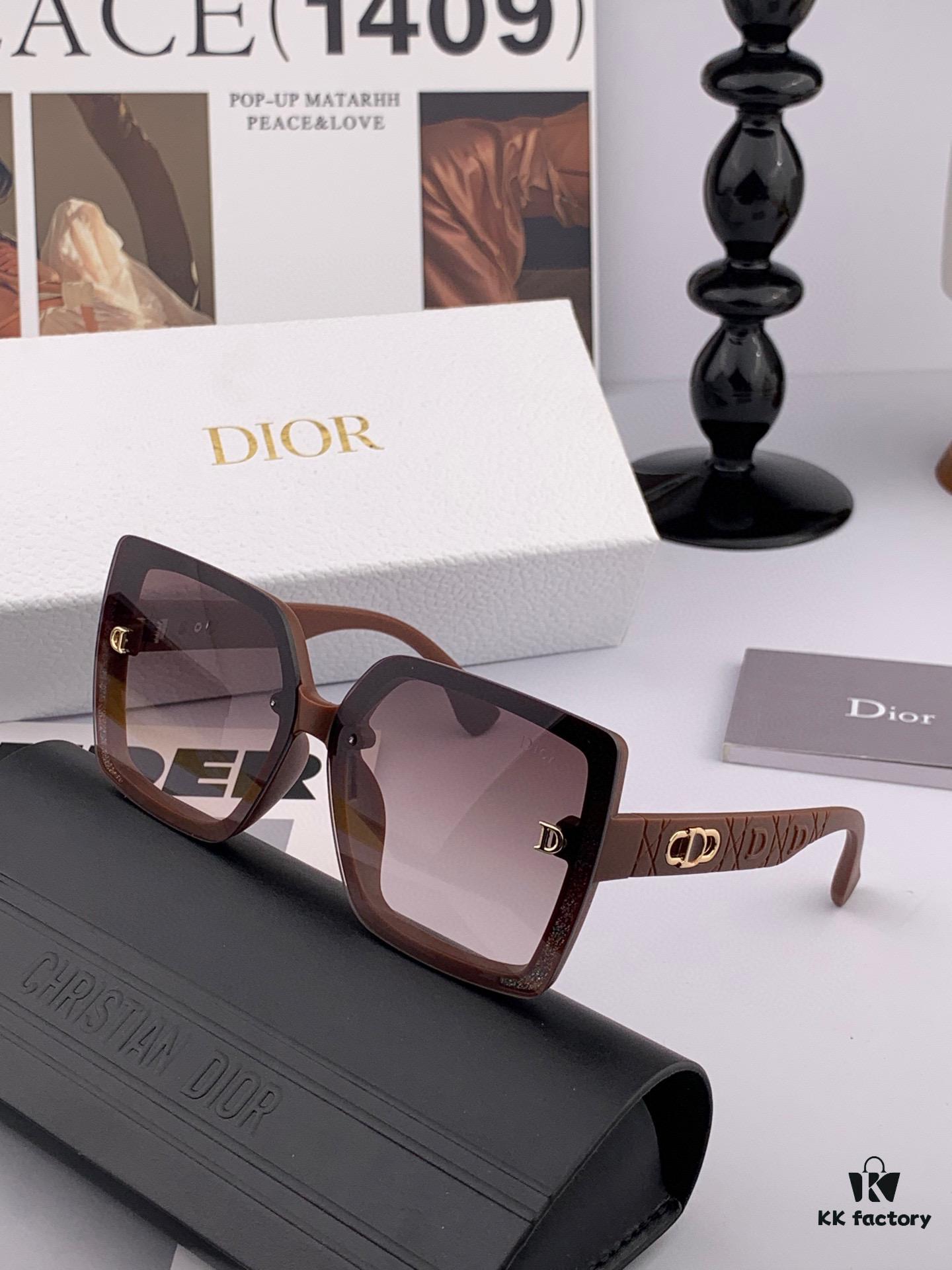6931ff9d3a89a121ed54f7f9 DIOR - 2025 Spring New Arrival Trendy Fashion Square Frame Sunglasses High Quality Comfortable Wear Influencer Style Shades Model: D2302