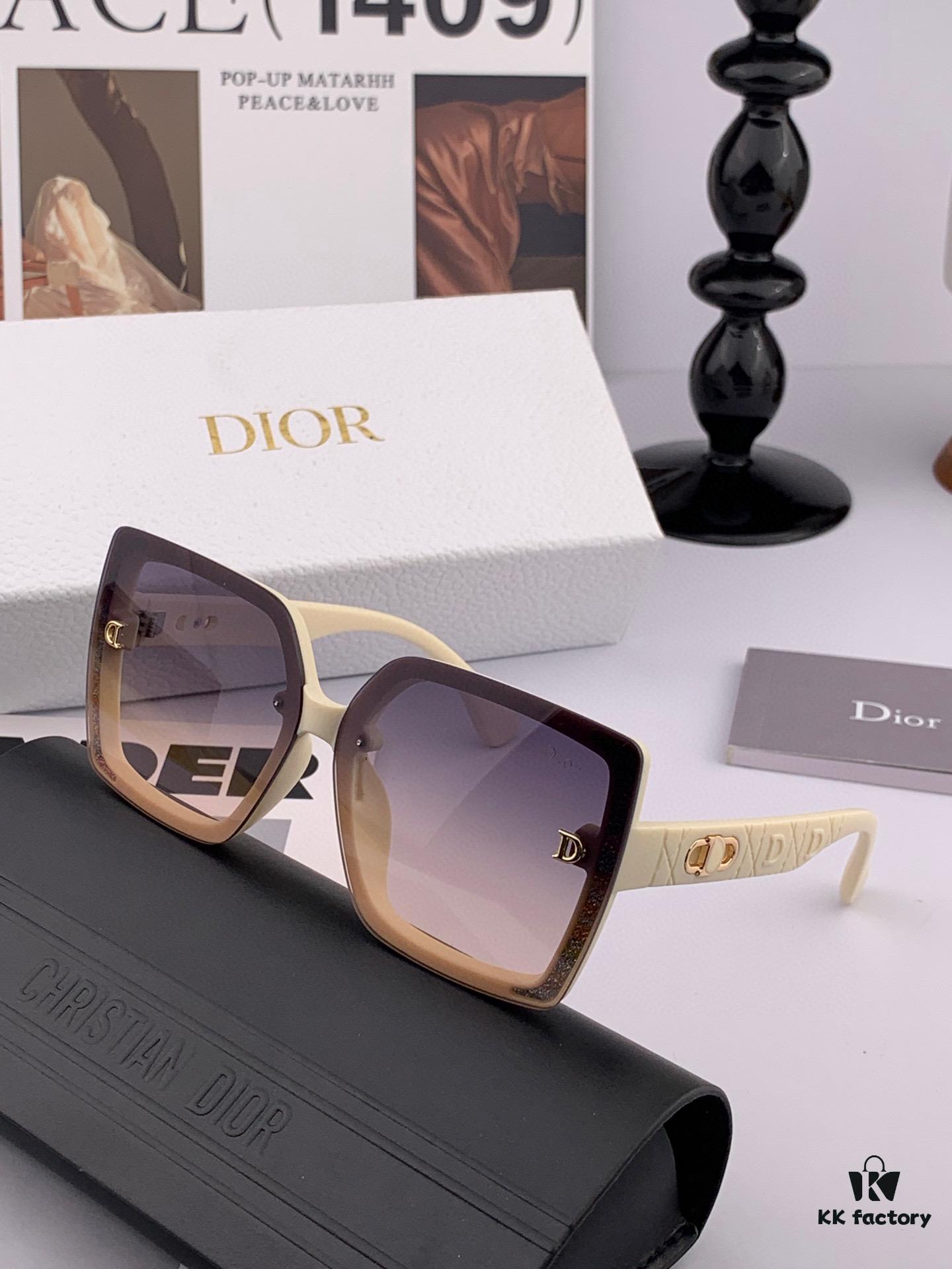 6931ff9d3a89a121ed54f7fb DIOR - 2025 Spring New Arrival Trendy Fashion Square Frame Sunglasses High Quality Comfortable Wear Influencer Style Shades Model: D2302