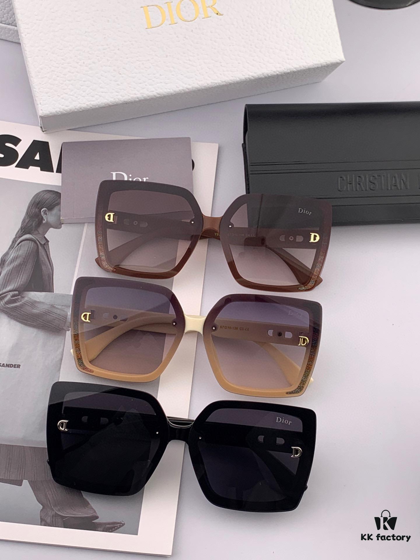 6931ff9d3a89a121ed54f7fc DIOR - 2025 Spring New Arrival Trendy Fashion Square Frame Sunglasses High Quality Comfortable Wear Influencer Style Shades Model: D2302