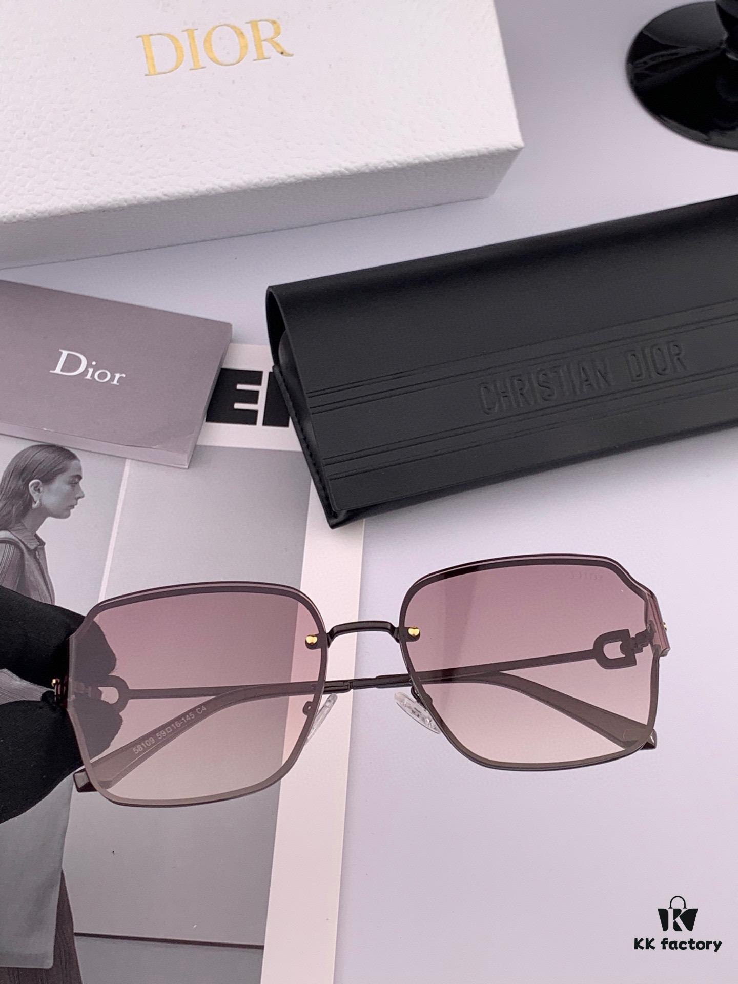 6931ffa23a89a121ed54f838 DIOR Volcano ☔️ Fashion Frameless Sunglasses Lenses Top Luxury High Quality Women's Driving Glasses