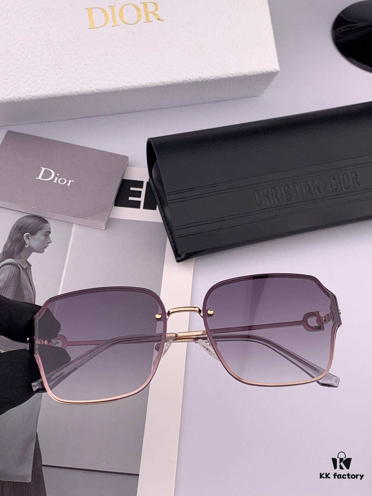 6931ffa23a89a121ed54f839 DIOR Volcano ☔️ Fashion Frameless Sunglasses Lenses Top Luxury High Quality Women's Driving Glasses