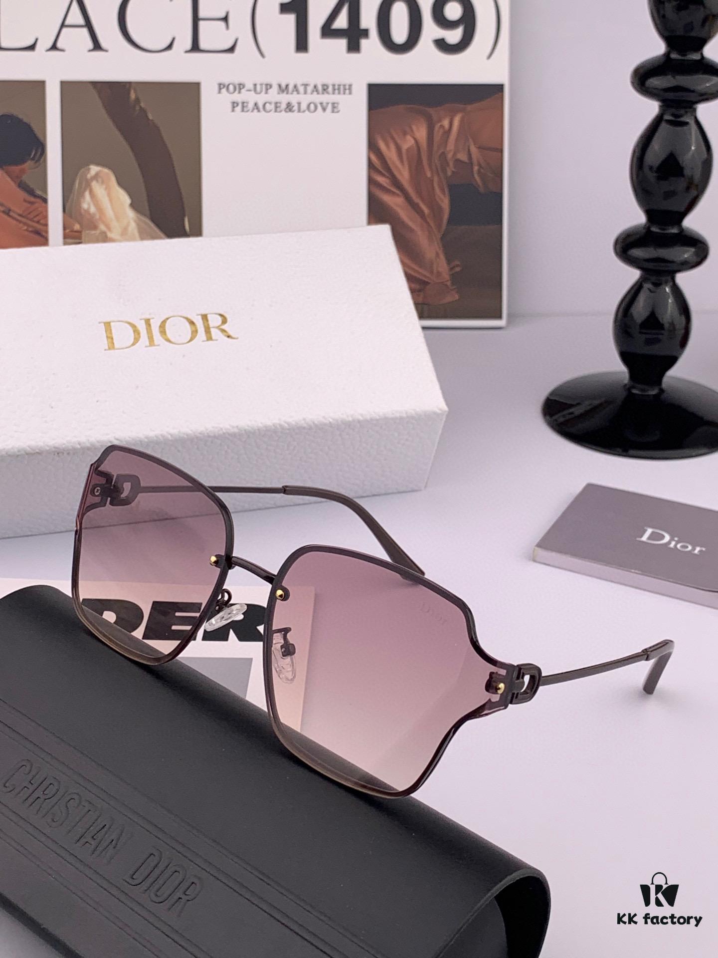 6931ffa23a89a121ed54f83f DIOR Volcano ☔️ Fashion Frameless Sunglasses Lenses, Top Luxury, High Quality, Exceptional Elegance, Women's Driving Sunglasses