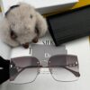 Nylon Polarized Series DIOR Frameless Sunglasses with Polygonal Design, Universal Fit for All Face Shapes, Stylish with Coats or Dresses, Polarized Nylon Lenses for UV Protection
