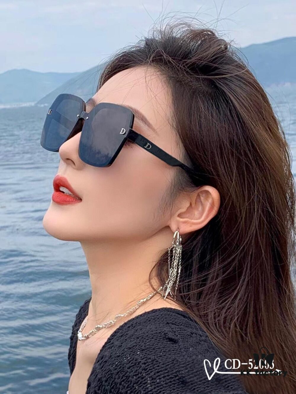 DIOR France TR90 Lightweight Sunglasses with Polarized Lenses, Model 52003