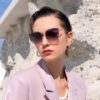 6931ffba3a89a121ed54f940 DIOR Volcano Umbrella Fashion Round Frame Sunglasses Lens Top Luxury High Quality Women's Driving Sunglasses Model: CD4311