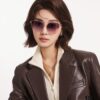 6931ffba3a89a121ed54f941 DIOR Volcano Umbrella Fashion Round Frame Sunglasses Lens Top Luxury High Quality Women's Driving Sunglasses Model: CD4311