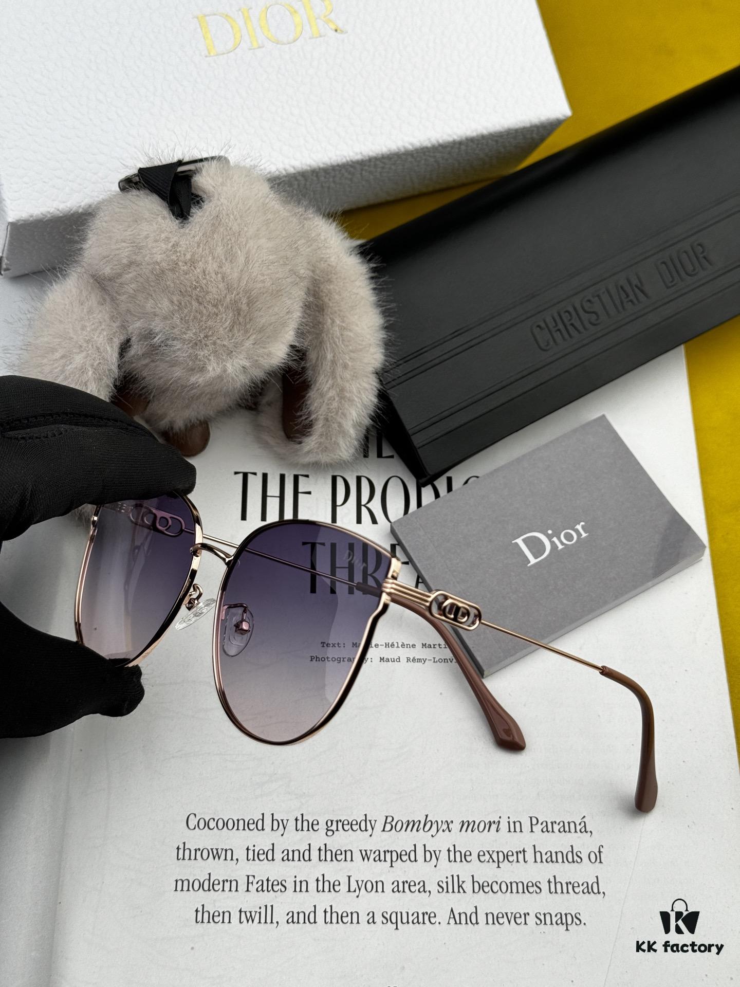 6931ffbb3a89a121ed54f945 DIOR Volcano Umbrella Fashion Round Frame Sunglasses Lens Top Luxury High Quality Women's Driving Sunglasses Model: CD4311