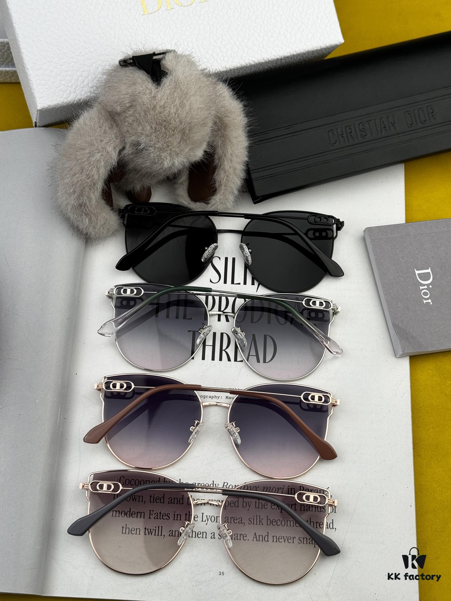 6931ffbb3a89a121ed54f946 DIOR Volcano Umbrella Fashion Round Frame Sunglasses Lens Top Luxury High Quality Women's Driving Sunglasses Model: CD4311