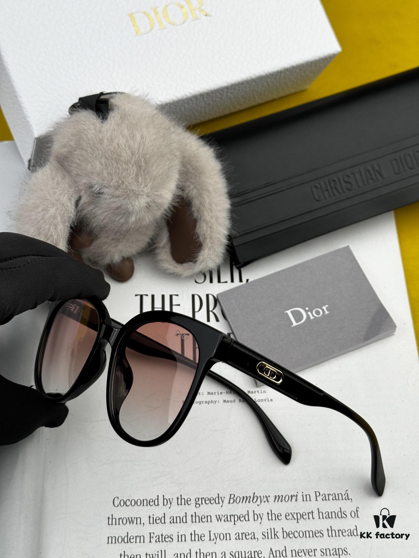 6931ffbb3a89a121ed54f94d 【DIOR】2025 Spring New Arrival Trendy Best-Selling Fashion Round Frame Polarized Sunglasses High Quality Comfortable Wear Influencer Style Shades Model: D6106