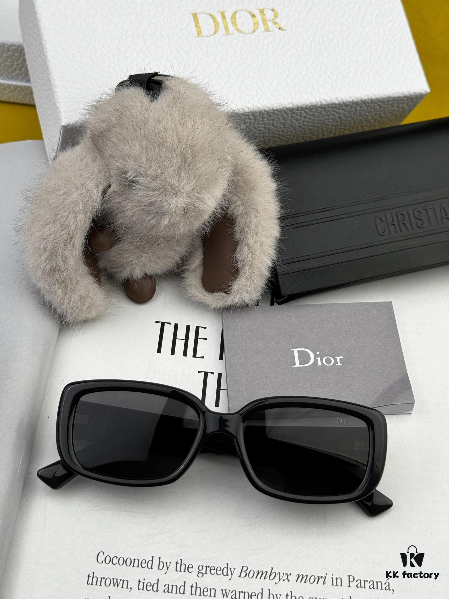 【DIOR - Dior】2025 Spring New Arrival Trendy Popular Fashion Square Polarized Sunglasses High Quality Comfortable Wear Influencer Favorite Sunglasses Model: D2111 Eyeglasses Sunglasses