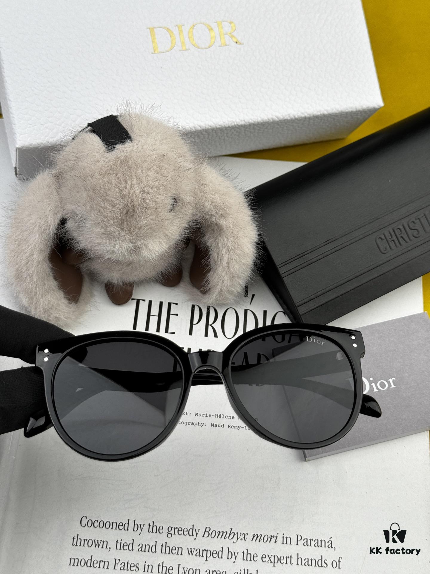 6931ffbc3a89a121ed54f95c 【DIOR】2025 Spring New Arrival Trendy Fashion Round Frame Polarized Sunglasses High Quality Comfortable Wear Influencer Favorite Model: D5106
