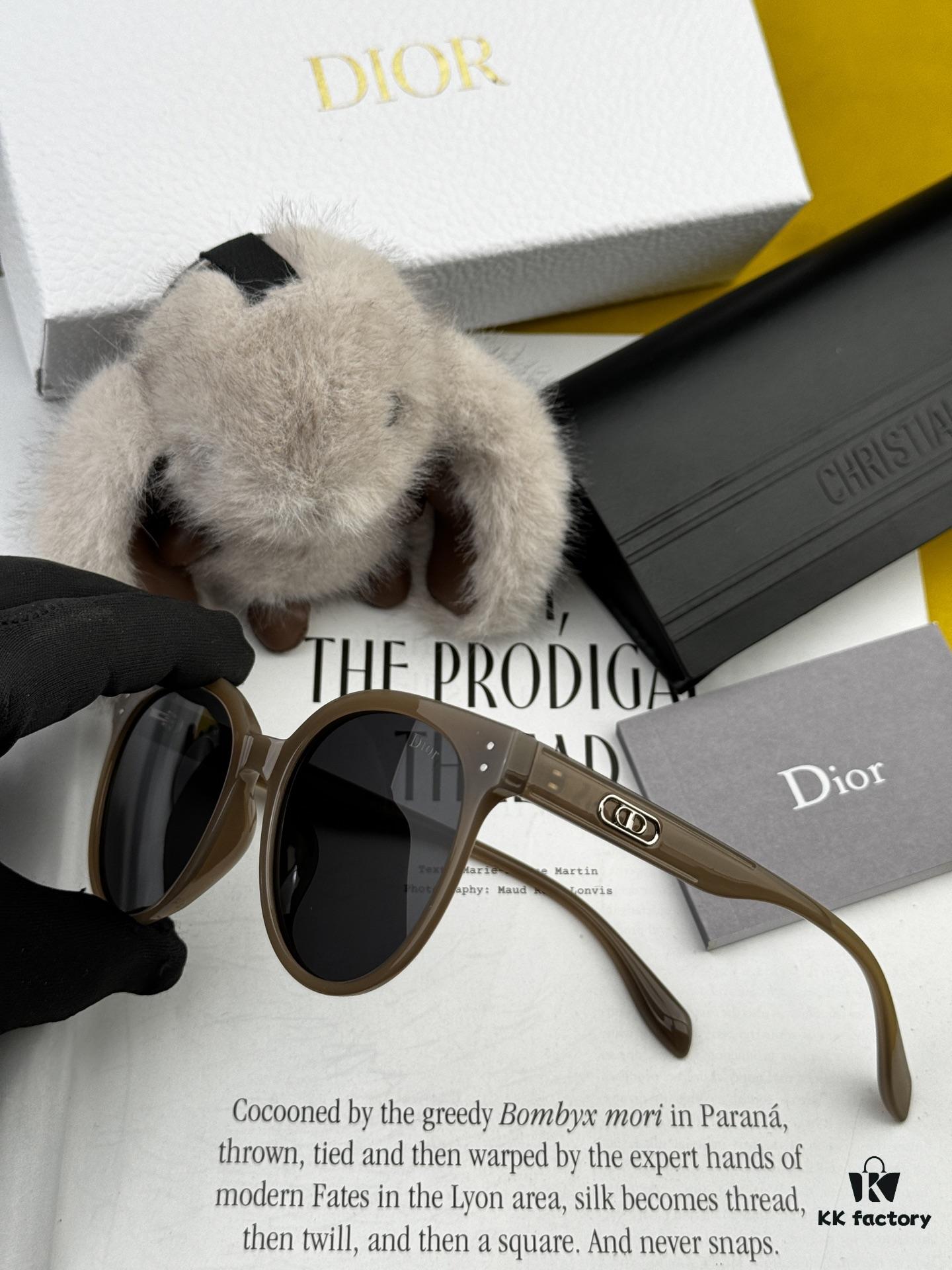 6931ffbd3a89a121ed54f961 【DIOR】2025 Spring New Arrival Trendy Fashion Round Frame Polarized Sunglasses High Quality Comfortable Wear Influencer Favorite Model: D5106