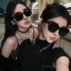 Nylon Polarized Series DIOR Rimless Sunglasses with Polygonal Design, Universal Fit for All Face Shapes, Stylish with Coats or Dresses, Polarized Nylon Lenses for UV Protection