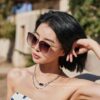 Dior Nylon Polarized Unisex Sunglasses, Frameless Multi-Faceted Design, UV Protection, Model CD4635