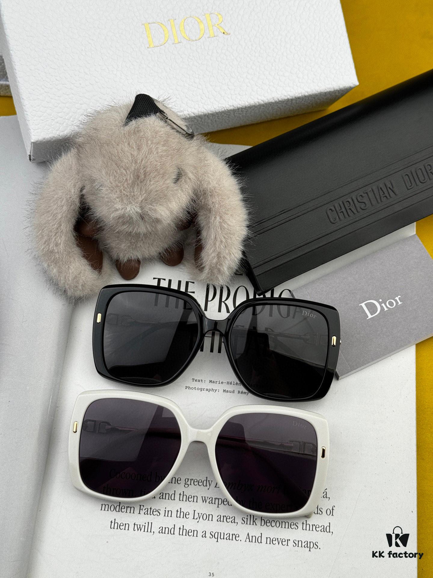 【DIOR】2025 Spring New Arrival Trendy Fashion Square Polarized Sunglasses High-Quality Comfortable Wear Influencer Style Women's HD Polarized Sunglasses