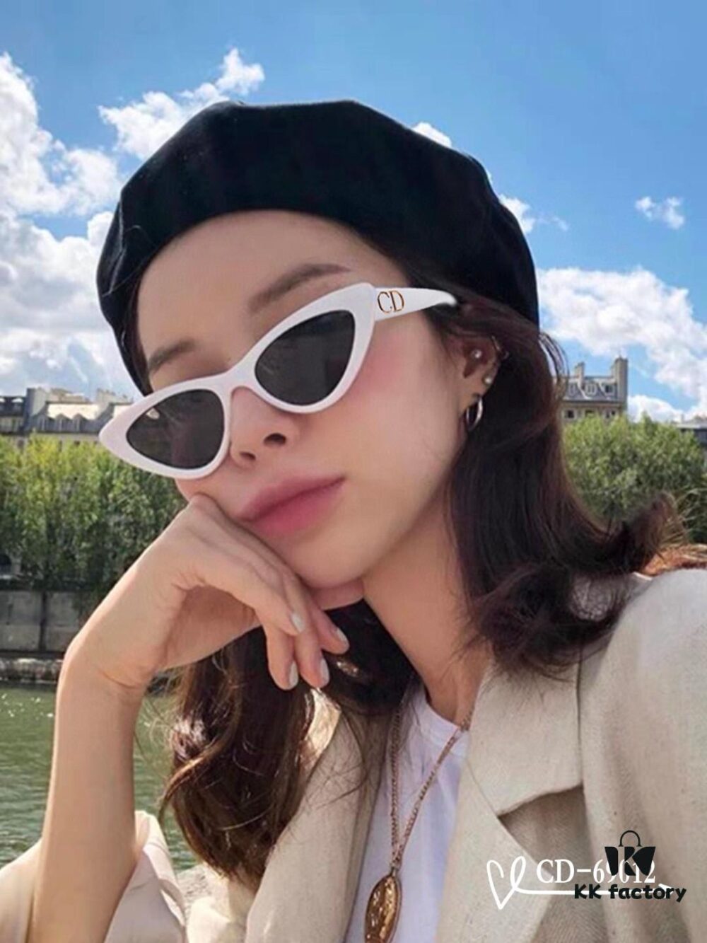 French Dior - DIOR, Polarized TR90 Sunglasses with Plano Lenses, Lightweight and Comfortable Frame, Style 69012