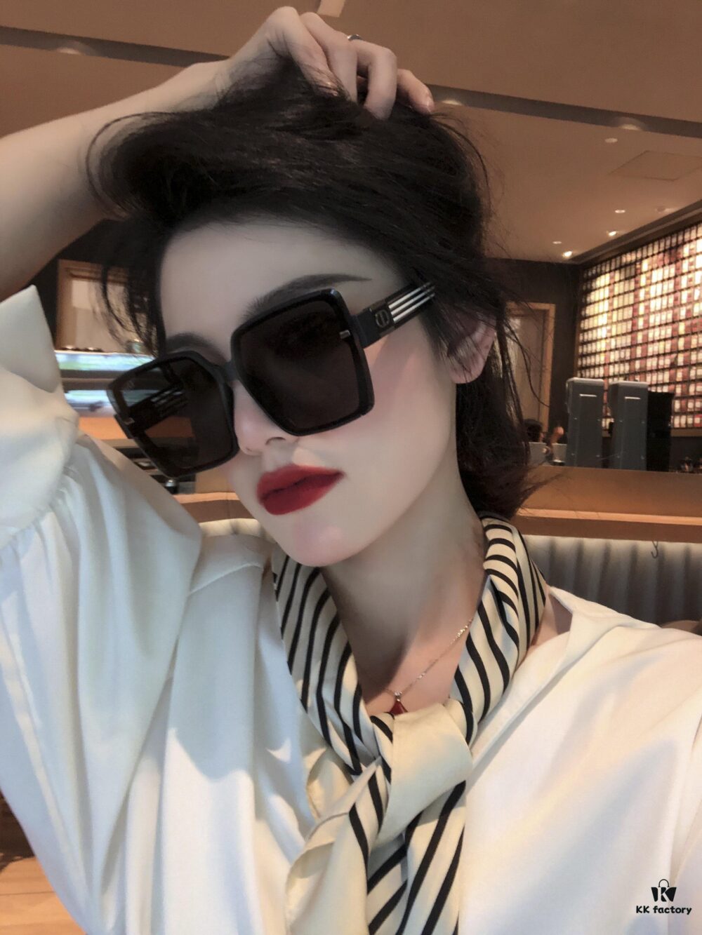 DIOR Sunglasses 2024 Spring New Arrival Trendy Fashion Square Polarized Sunglasses High-Quality Comfortable Wear Influencer Style Women's HD Nylon Sunglasses 🕶️ High-Quality TR Frame Model: CD7780