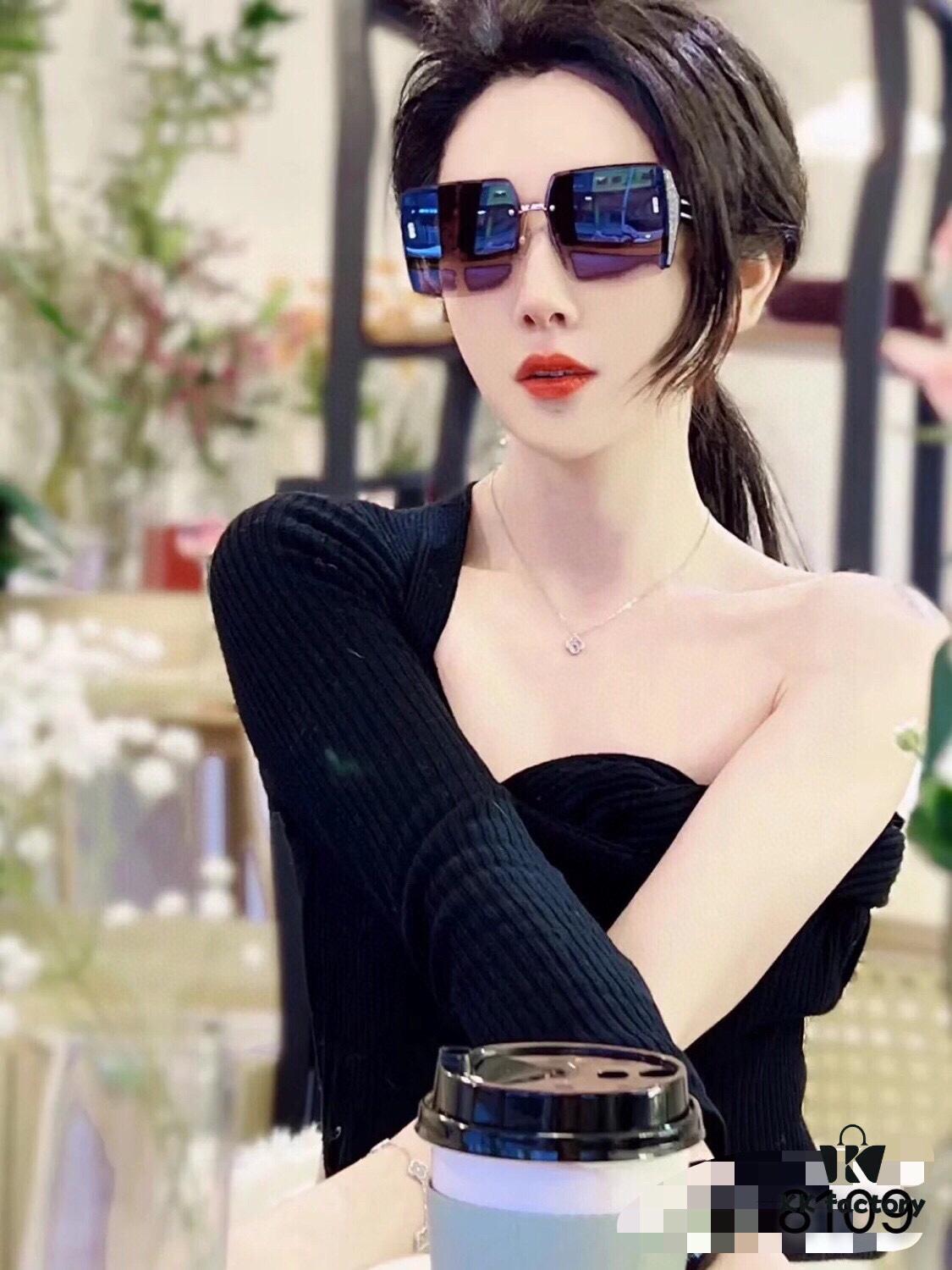 6931fff83a89a121ed54fc4d Dior Women's Sunglasses Summer New Arrival Stylish Oversized Frame Slimming Face UV Protection Sun Glasses