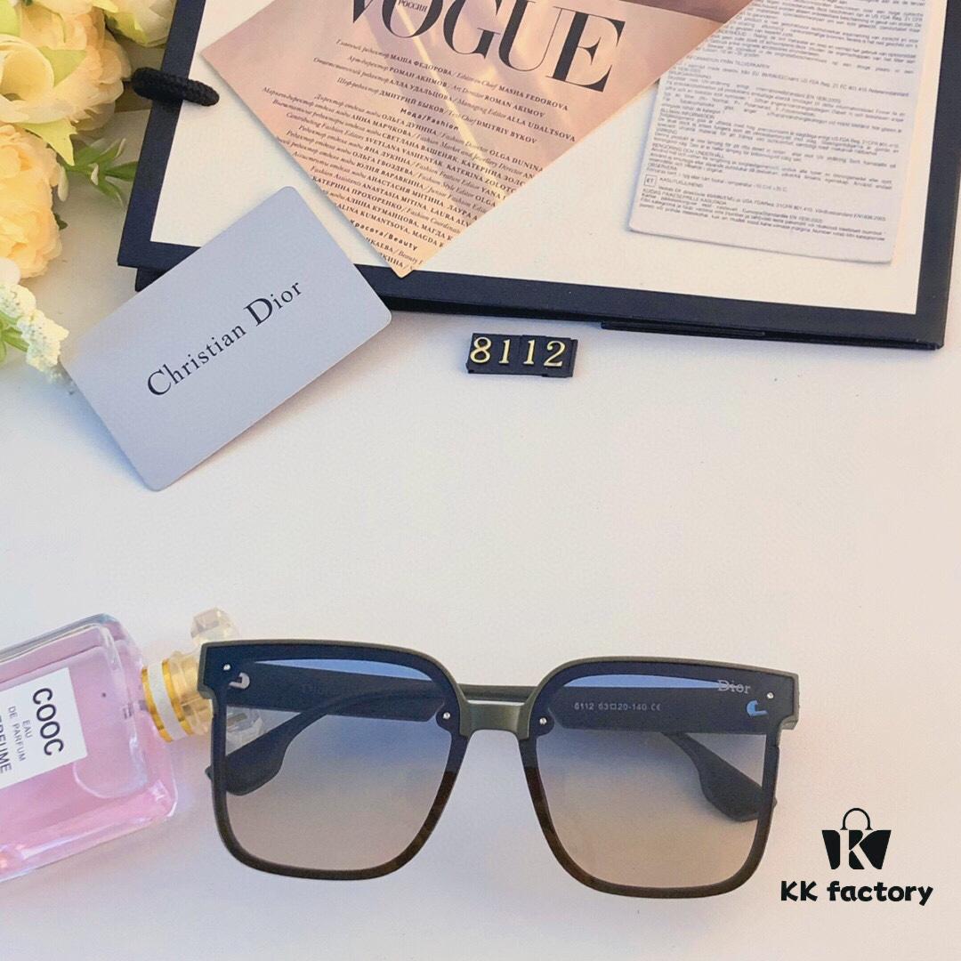 6931fffa3a89a121ed54fc5d Dior Sunglasses for Large Faces, Slimming and Fashionable, Influencer Streetwear Style, UV Protection for Driving and Cycling