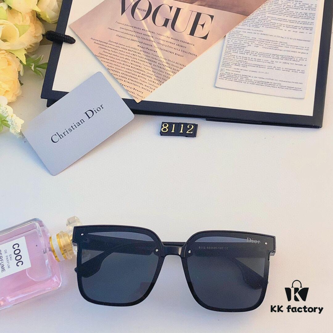 6931fffa3a89a121ed54fc5e Dior Sunglasses for Large Faces, Slimming and Fashionable, Influencer Streetwear Style, UV Protection for Driving and Cycling