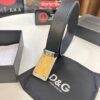 6931fffa3a89a121ed54fc64 D&G Original Belt Hong Kong Duty-Free Gift Box Genuine Leather Italian Cross-Grain Calfskin Fashion Designer Belt 3.8cm Width