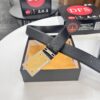 693200013a89a121ed54fc71 D&G Original Belt Hong Kong Duty-Free Gift Box (NXP Tag with Verifiable Official Website Anti-Counterfeit Chip) Genuine Mould Stainless Steel Logo Buckle Top-Grade Belt Italian Imported Cross-Texture Crust Calfskin Fashion Runway Style 3.8cm Width
