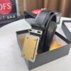 693200013a89a121ed54fc72 D&G Original Belt Hong Kong Duty-Free Gift Box (NXP Tag with Verifiable Official Website Anti-Counterfeit Chip) Genuine Mould Stainless Steel Logo Buckle Top-Grade Belt Italian Imported Cross-Texture Crust Calfskin Fashion Runway Style 3.8cm Width