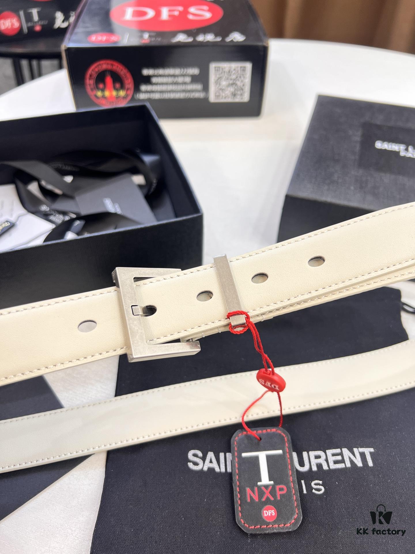 Top Women's Leather Belt, Hong Kong Duty-Free Gift Box (NXP Tag with Website-Verifiable Authenticity Chip)
