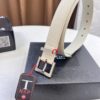 Top Women's Leather Belt, Hong Kong Duty-Free Gift Box (NXP Tag with Website-Verifiable Authenticity Chip)