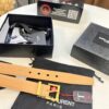 Top Women's Leather Belt, Hong Kong Duty-Free Gift Box (NXP Hangtag with Authenticity Chip, Official Anti-Counterfeit Verification)