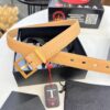 Top Women's Leather Belt, Hong Kong Duty-Free Gift Box (NXP Hangtag with Authenticity Chip, Official Anti-Counterfeit Verification)