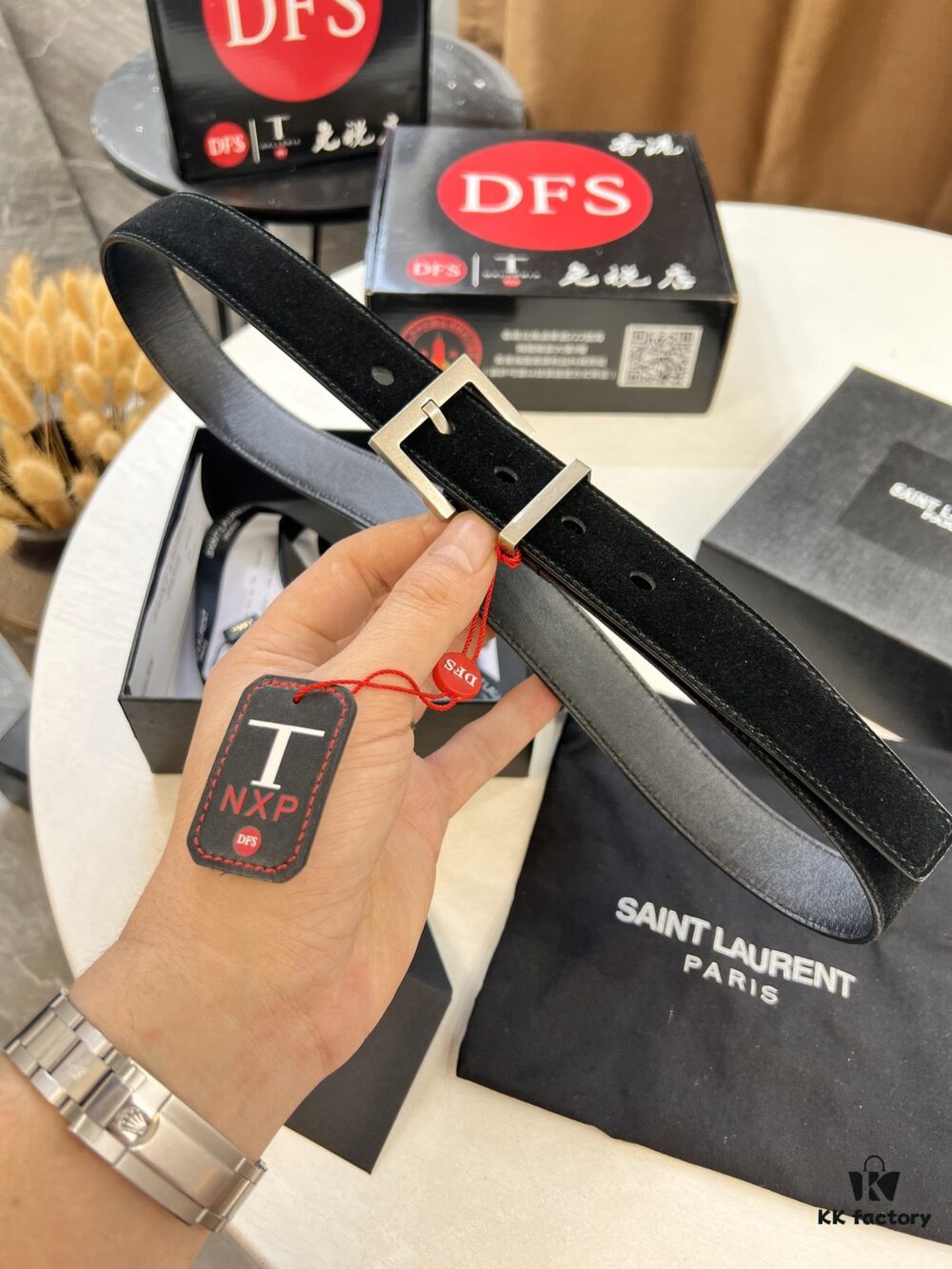 693200143a89a121ed54fcbc Top Women's Leather Belt, Hong Kong Duty-Free T Gift Box 🎁 (NXP Tag with Authentic Website Verification, Genuine Anti-Counterfeit Chip)