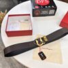 Salvatore Ferragamo Men's Belt, Genuine Imported Full-Grain Calfskin, Reversible Design, 3.5cm Width, Precision 8-Shaped Steel Hardware, Customizable Length