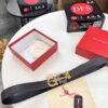693200193a89a121ed54fcd9 Salvatore Ferragamo Men's Belt, Genuine Full-Grain Calfskin, Reversible Design, 3.5cm Width, New Minimalist Steel Hardware, Adjustable Length