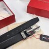 693200193a89a121ed54fce1 Ferragamo Men's Belt, Genuine Imported Grain Leather, Reversible Design, 3.5cm Width, New Simple Steel Hardware, Perfect for Gifting