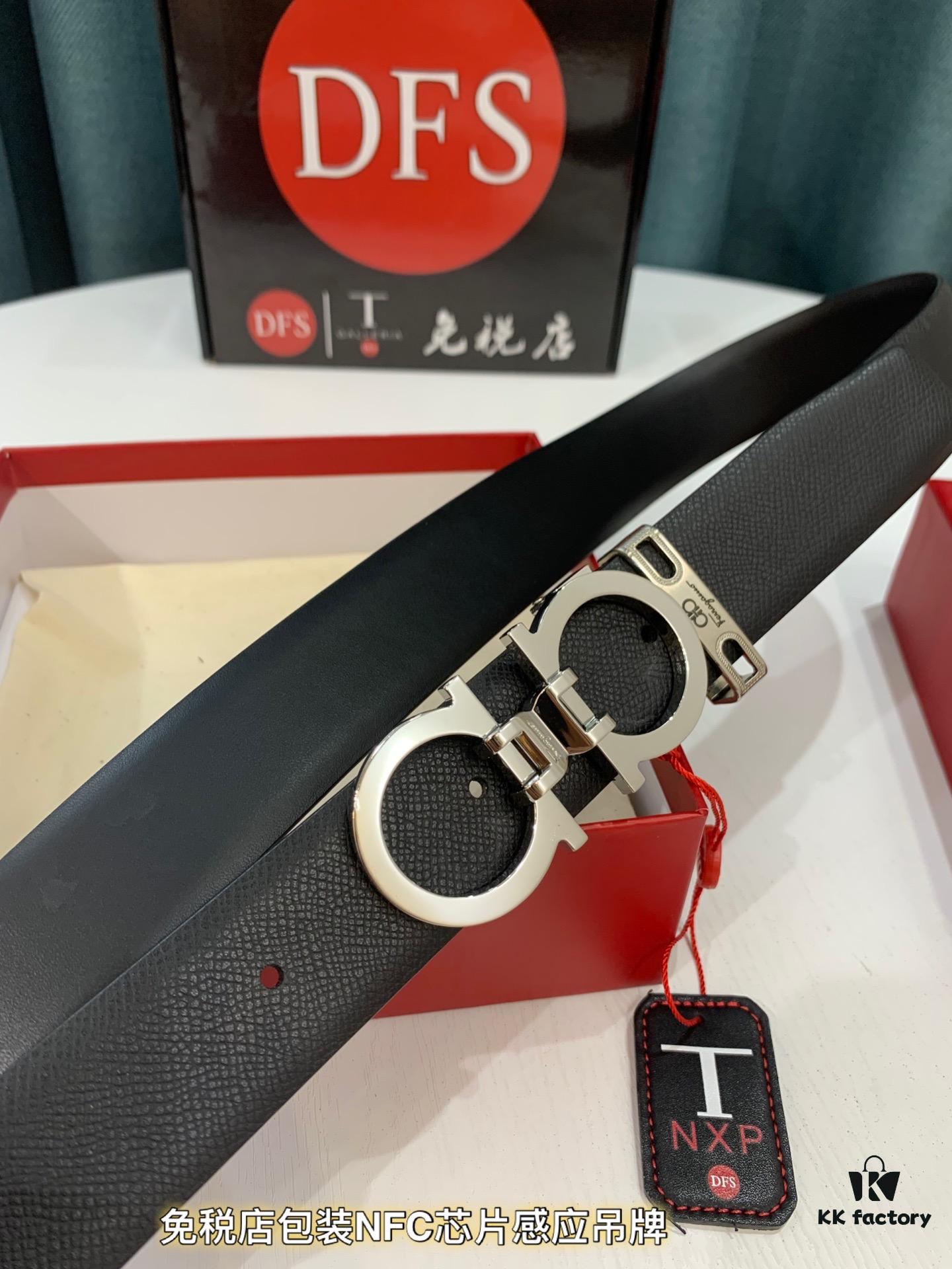 6932001a3a89a121ed54fcee Top-Grade Genuine Leather Belt, Hong Kong Duty-Free T Gift Box, Anti-Counterfeit QR Code Authentication, New 8-Shaped Authentic Hardware, Double-Sided Use, Imported Full-Grain Cowhide, FilArgento Belt