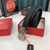6932001c3a89a121ed54fd06 Arrival 🎺🎺 Authentic Photo, Ferragamo Automatic Men's Leather Belt, ZP Molded 8-Shaped Beveled Pattern with Stainless Steel Hardware, Business Belt, Imported Top-Grade First-Layer Calfskin with Ferragamo '8' Pattern Buckle, Self-Adjusting Prong, 3.5 cm Width