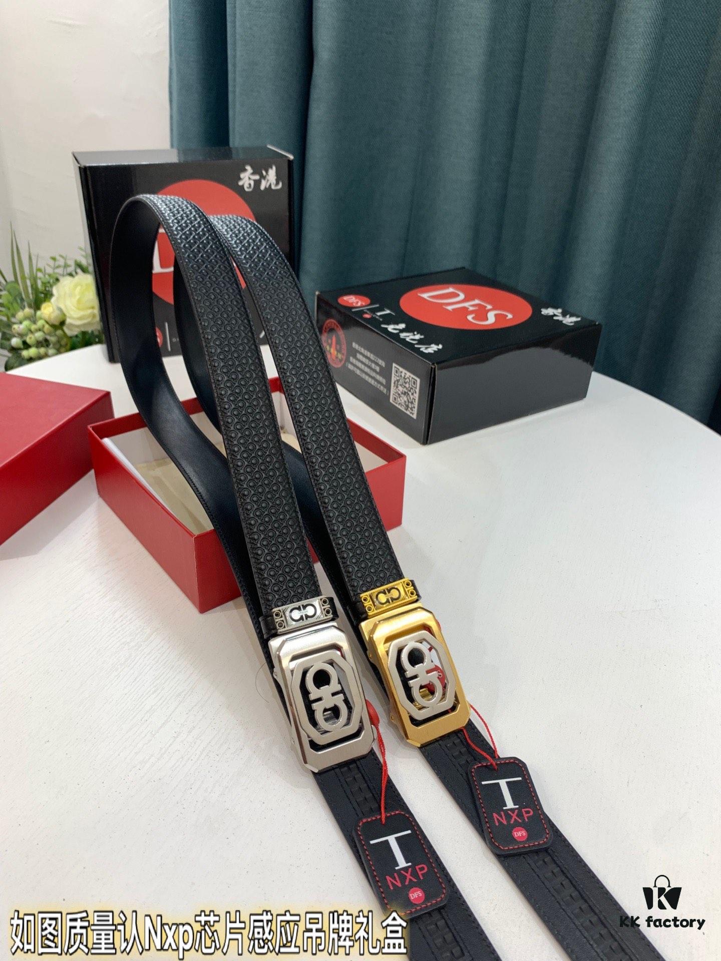 6932001d3a89a121ed54fd0f Arrival 🎺🎺 Genuine Photo, Ferragamo Men's Automatic Belt, ZP Molded 8-Shaped Beveled Pattern with Stainless Steel Hardware, Business Leather Belt, Imported Top-Grade First-Layer Calfskin with Ferragamo '8' Pattern, Automatic Tooth Adjustment, 3.5 cm Width