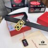 6932001e3a89a121ed54fd22 Top-tier Salvatore Ferragamo Men's Genuine Leather Belt, 8-Shape Authentic Hardware, Hong Kong Duty-Free Gift Box, NFC Chip Enabled, Import Cowhide with Wax Thread Stitching
