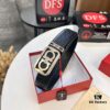 6932001f3a89a121ed54fd29 Top-tier Salvatore Ferragamo Men's Leather Belt, Authentic Hong Kong Duty-Free Gift Box, 8-Shape Original Hardware, Imported Calfskin with Embossed Logo, NFC Chip NXP, 3.8cm Width, Customizable Length