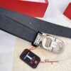 693200203a89a121ed54fd36 Salvatore Ferragamo Men's Belt, Top Grain Calfskin with Double-Sided Usage, 3.5cm Width, Stainless Steel '8' Buckle, Adjustable Length